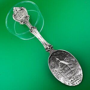 VINTAGE 1981 GERMAN PEWTER COLLECTOR'S SPOON "YEAR SPOON" FROM FRIELING ZINN, 8"